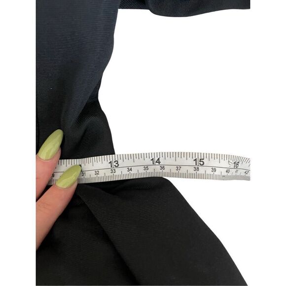 Vintage Gus Mayer 60s black cocktail flared out bow front cocktail dress - Picture 8 of 10